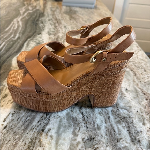 Sam Edelman Shoes - Sam Edelman Brown Platform Sandals
